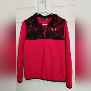 Under Armour Youth Red and Black Camo Hoodie
